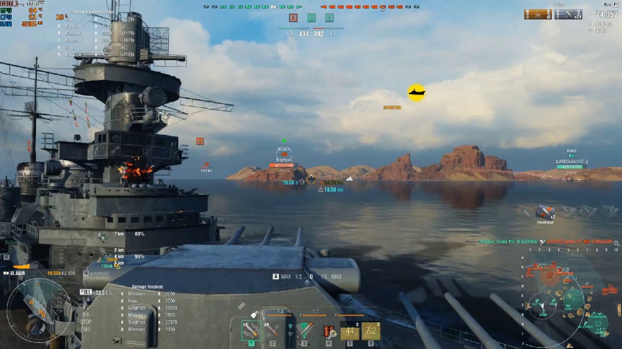 World of Warships | FreeXP German cruiser Agir, first games (yes a ...