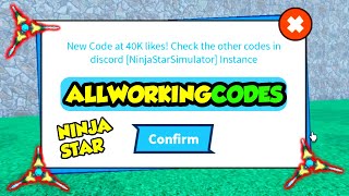 ALL WORKING CODES in Ninja Star Simulator screenshot 3