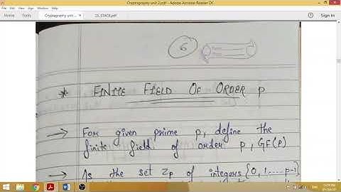RINGS, FINITE FIELD ,FINITE FIELD OF ORDER P, MODULAR ARITHMATIC PART-1 IN CRYPTOGRAPHY, UNIT-2