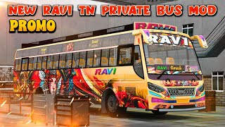 🎀😍 RAVI NEW 💥 BS6 TN PVT BUS MOD PROMO UPCOMING MOD 😍🎀#bussimulatorindonesia #busmod #liverybussid screenshot 4