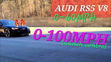 AUDI RS5 V8 0-100mph LAUNCH CONTROL