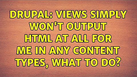 Drupal: Views simply won