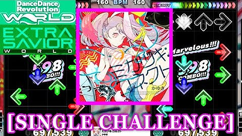 【DDR WORLD】 ミカヅキ:コネクト[Mikazuki Connect] / かゆき [SINGLE CHALLENGE] 譜面確認 Play