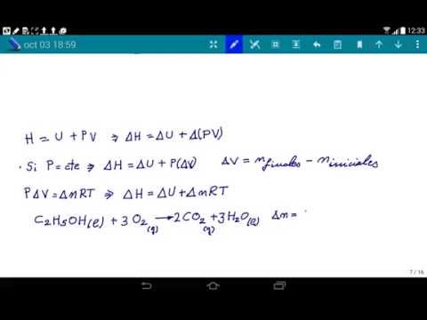 Vídeo: Diferencia Entre Entalpía Y Energía Interna