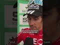 "I was emotional crossing the line, and I was almost choking up riding my bike!" 🥲