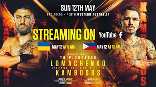 Vasiliy Lomachenko Vs George Kambosos | International Live Stream