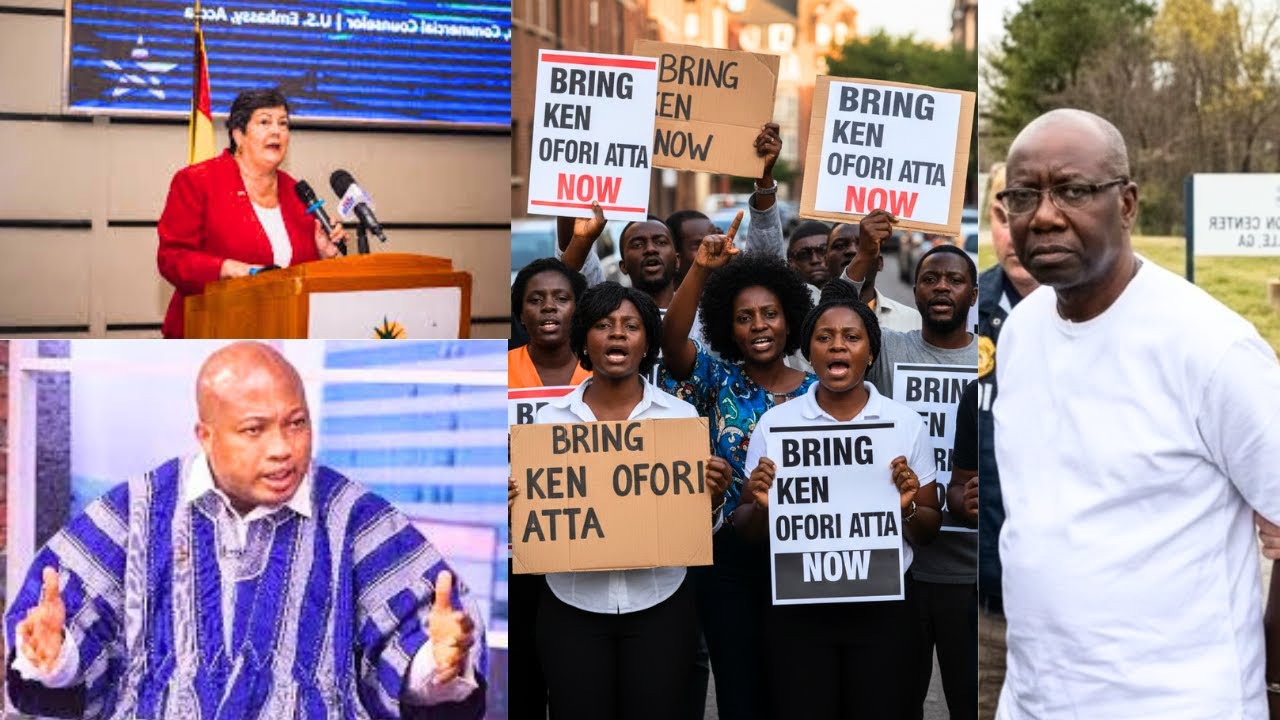 Aňgry 😡Ghanaians Stôrms American Embassy As They Await 4 The Final Judgement On Ken.O Extrâdition