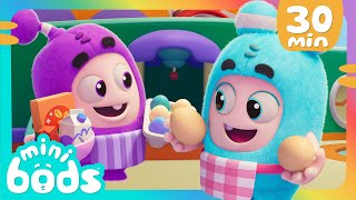 Cupcake Chaos | Minibods| Baby Oddbods | Kids Learn ! | Kids Cartoons