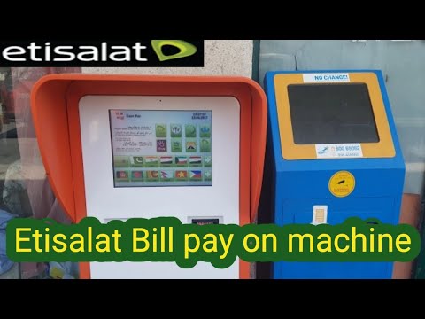 Etisalat Bill pay on machine  how to check etisalat bill online  Etisalat bill payment machine