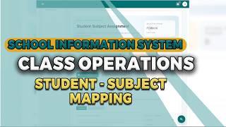 Sis - Class Operations Student Subject Mapping Jinsi Ya Kumsajilia Mwanafunzi Masomo Mfumo Wa Sis