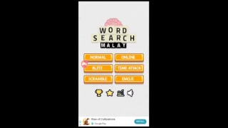 Watch me play Word Search: Malay via Omlet Arcade! screenshot 1