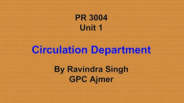 PR 3004 | Unit 1 | Circulation Department | Ravindra Singh | GPC Ajmer