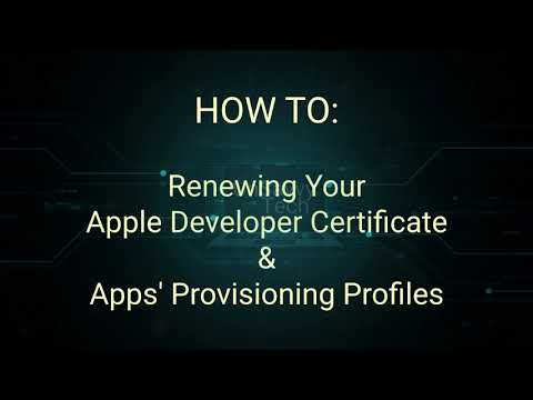 Renewing Your Apple Certificates and Provisioning Profiles