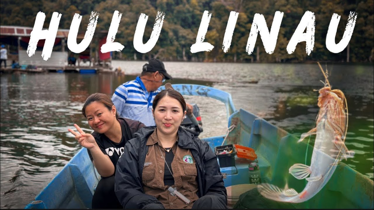 Berpetualang di Hulu Linau sambil memancing ikan baung. Seronok bila ada teman-teman sehobi !!