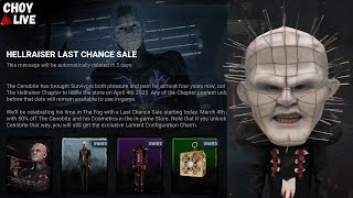 🔴LIVE: Farewell Pinhead Stream *RIP to the GOAT* - Dead By Daylight