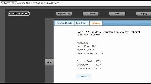 Software Lab Simulation 18-2: Locating an Android Device