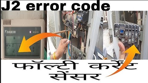 spit ac me j2 error  ka fault pta kare || 3phase machine me j2 error || faulty current senaor