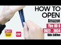 How To Open Amazon Fire HD8 2022 | 2024
