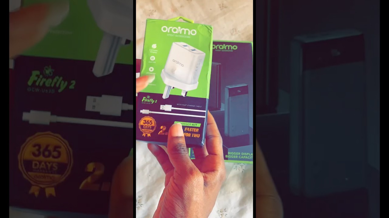 Oraimo Firefly 3 Compact 2a Fast Charger With Lightning Cable