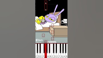 The Best Alarm Clock Ever🤣 Pomni & Jax version meme🤣 (@pinkorojapan) - Octave Piano Tutorial