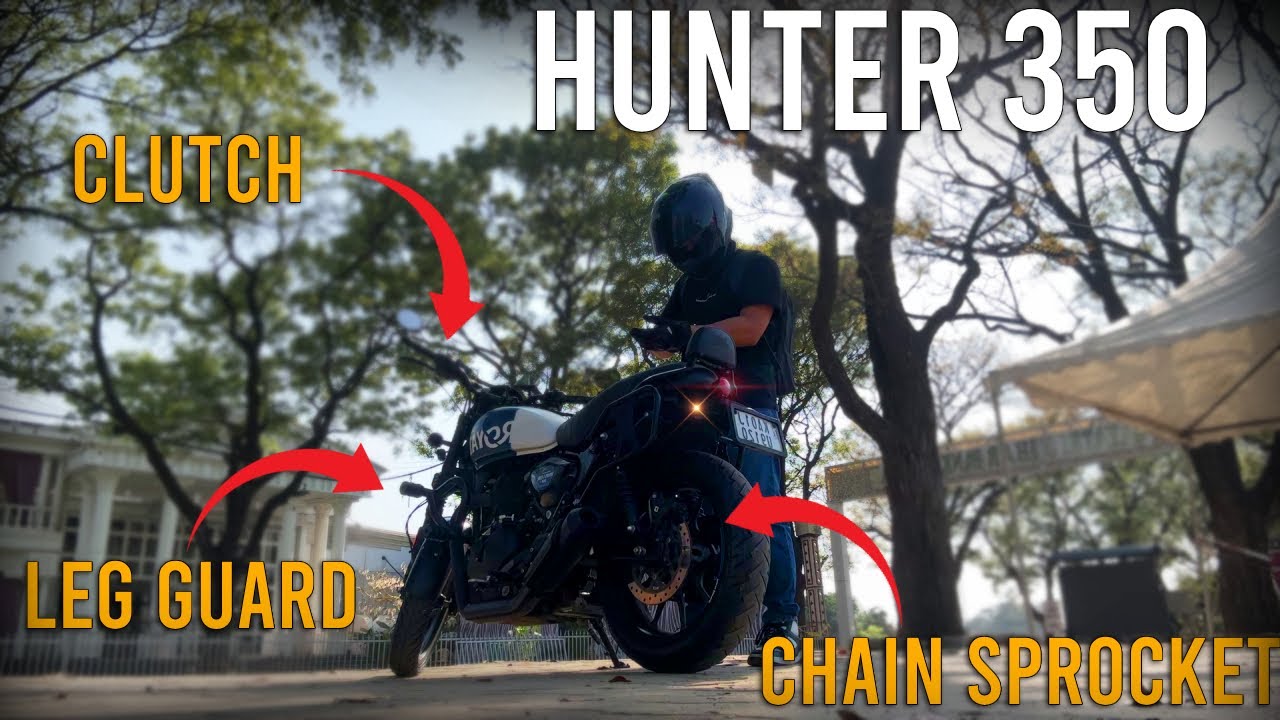 Upgrading My HUNTER 350!❤️ New Leg Guard, Chain Sprocket & Clutch Adjustment | Triaro