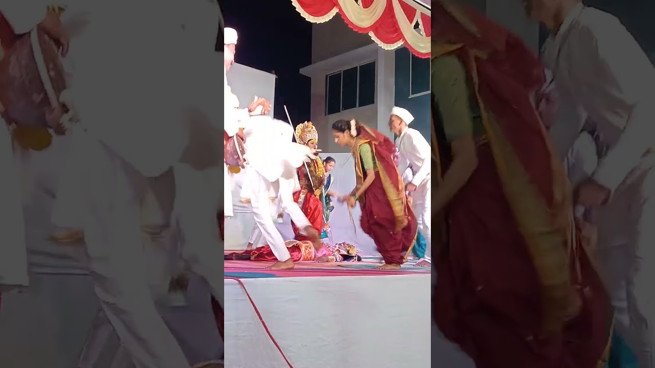 💥महिषासुरमर्दिनी अवतार 👌👌 सुंदर देखावा सादरीकरण 🌹🌹दिंडी भजन 