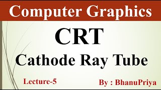 Cathode Ray Tube Introduction | What is CRT | Computer Graphics by BhanuPriya | Lec-5