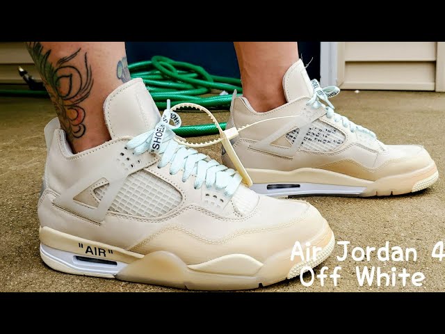 Air Jordan 4 Off White Sail Unboxing & On Feet 