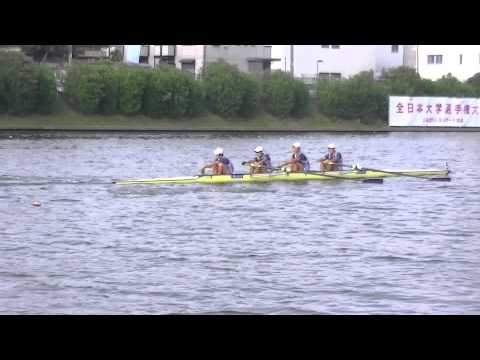 第41回全日本大学選手権大会　男子舵手付きフォア予選B組　[ゴール地点]
