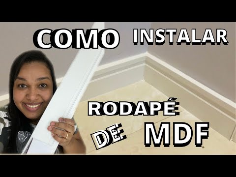 Vídeo: Rodapé De MDF