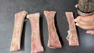 The BEST Roasted Bone Marrow Ever! I Easy Air Fryer Recipe