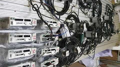 ชุดที่10 #Panasonic AC Servo driver 400w #Test Mach3 BOB ESS #Mach3 #Panasonic #cnc #Servo