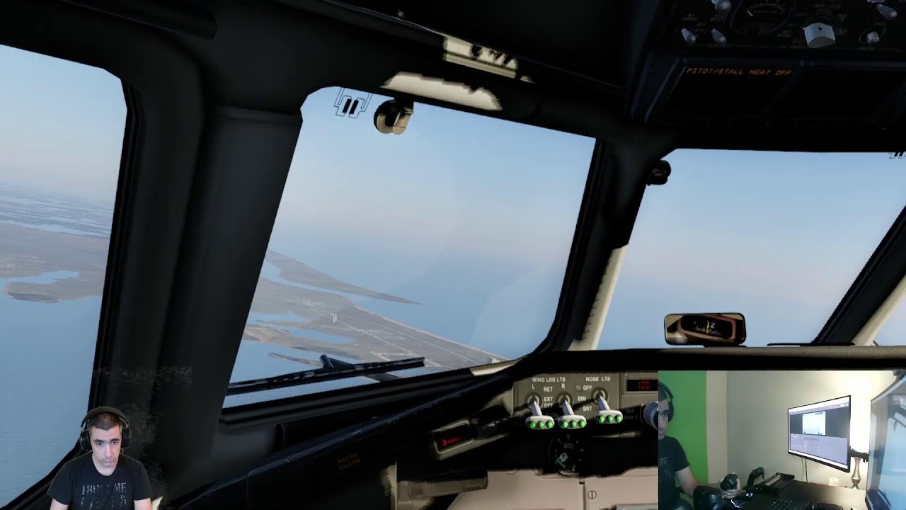 livestream of xplane 12 flying md-82 at jfk intl airport in new york