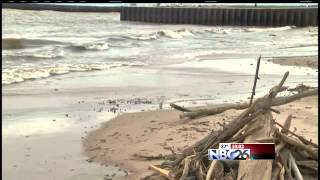 High Winds on Lake Michigan From Sandy