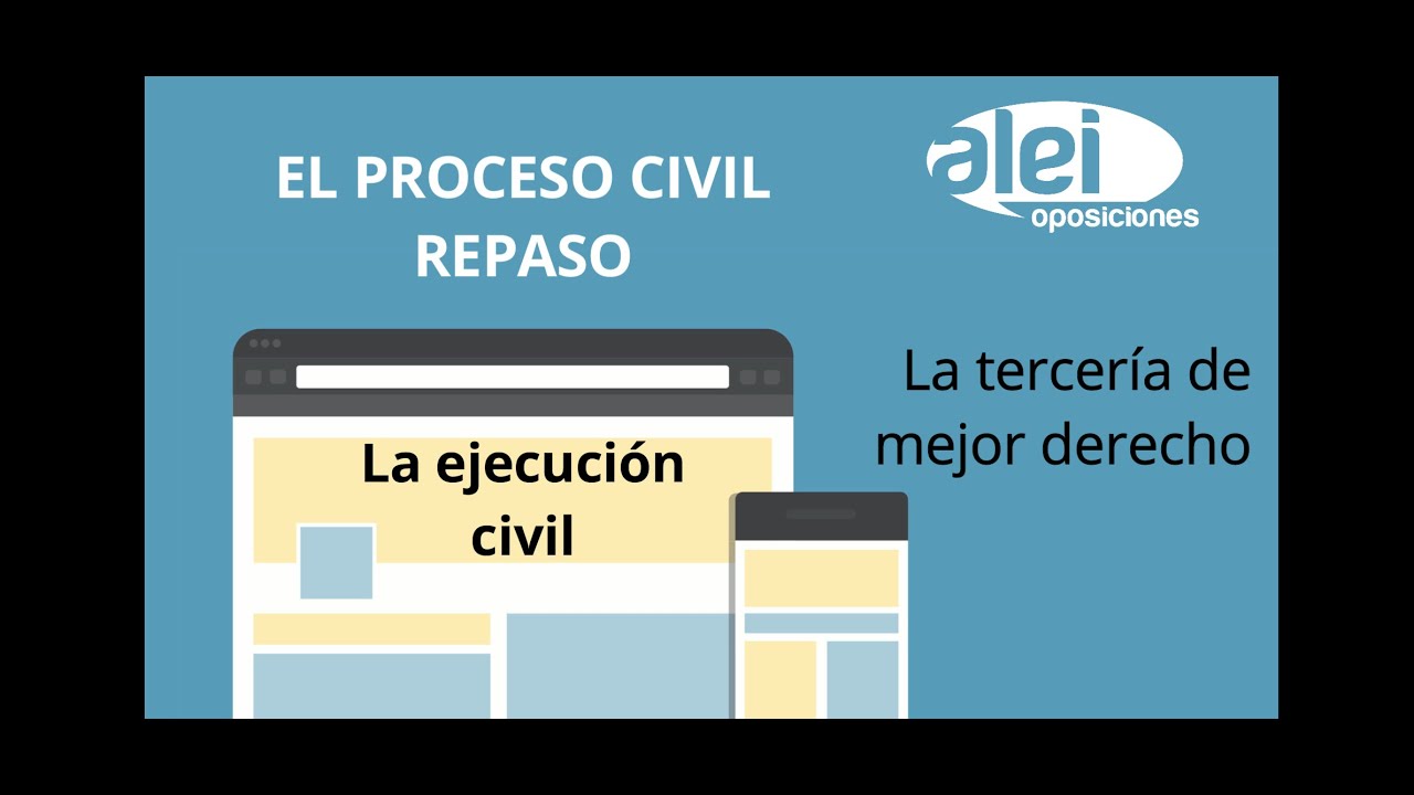 La tercería de mejor derecho en la ejecución civil.