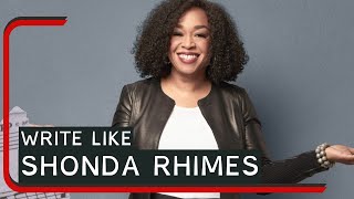 Write Like Shonda Rhimes