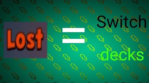 Every time I lose, I switch to my opponent