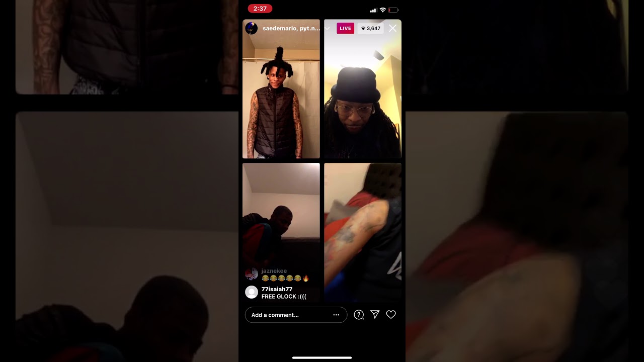 Nyema & Glock30k argue on Saedemario Instagram live gets heated !! 3-9-2021