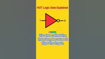 NOT Logic Gate Explained‼️ #electronicsbasics #digitalelectronics #electronics