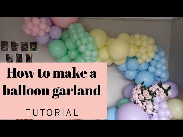 EVERYTHING You Need to Know About How to Make a Balloon Garland With Fishing  Line