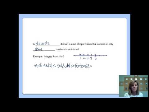 discrete and continuous domains