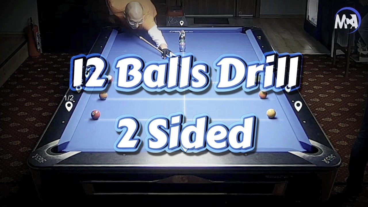 Image of video the Pool Billiard 12 Ball Drill #billiards #8ballpool  #poolplayer #billiard #9ball #sports 7