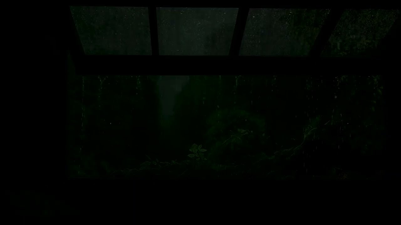 Fall Asleep to Dark Norway Rain 🌧️ | Mørkt Regn i Norsk Natt | Minimal Nordic Night | No Ads