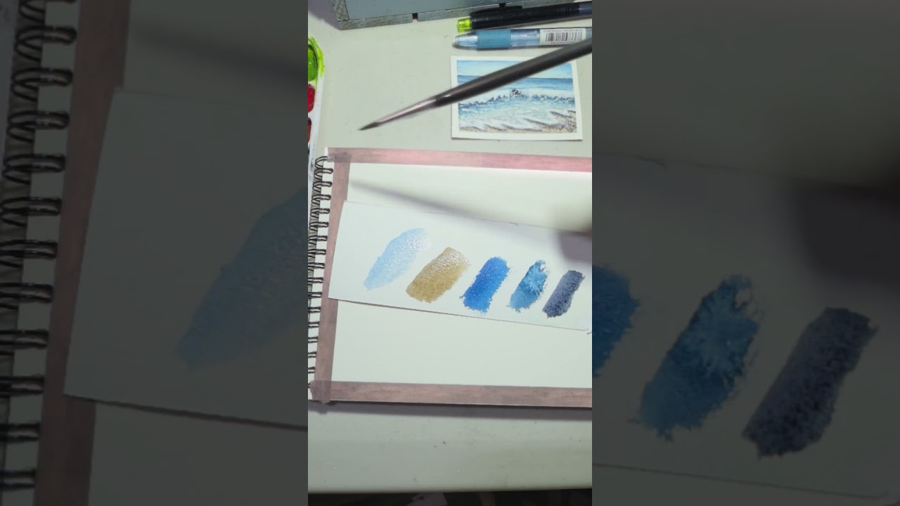 From Blank Page to Watercolor Waves #alwaysanadventure #watercolorpainting #paintingtutorial