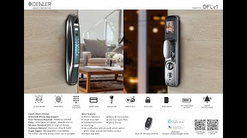 Denler DFLv1 Smart Door Lock, Digital Door Lock, Fingerprint lock with 3D Face Recognition