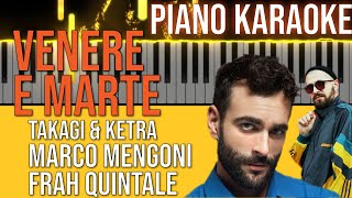 Venere e Marte - Takagi & Ketra · Marco Mengoni · Frah Quintale | KARAOKE 🎤🎹 (Piano Instrumental)