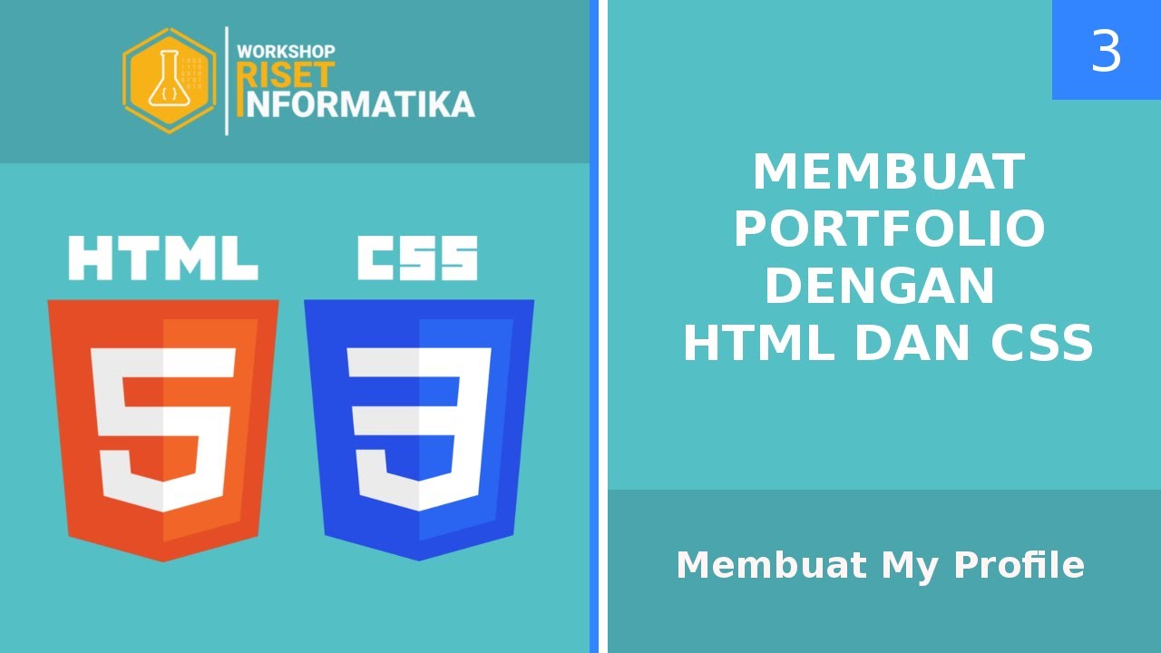 Membuat Portfolio dengan HTML dan CSS #3 Membuat My Profile - YouTube