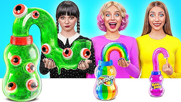 Big, Medium and Small Plate Challenge with Wednesday Addams by Multi DO