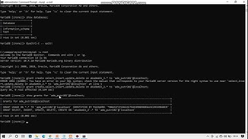 Cara membuat hak akses (privileges) di mysql dengan cmd