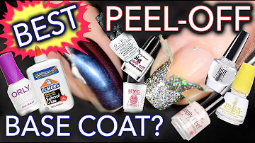 Does glue work as a peel-off base coat?
